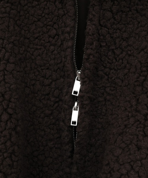 CLANE（クラネ）の「【CLANE/クラネ】BALLOON BOA BLOUSON/バルーンボアブルゾン（ブルゾン・レディース・ブラウン/グレー/アイボリー・1）」の21枚目の写真