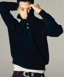 CS（シーエス）の「【CS】wool touch knit polo / 【シーエス】ウールタッチニットポロ（ニット/セーター）」