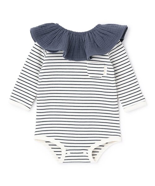 petit main(プティマイン)の「スタイつきロンパース(ロンパース・キッズ・ピンク/アイボリー/ネイビー・80cm/70cm)」の3枚目の写真