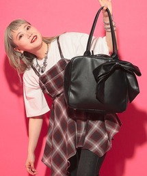 LOWRYS FARM | 【サトムラプロデュース】でかリボンボストンBAG　570778(ボストンバッグ)