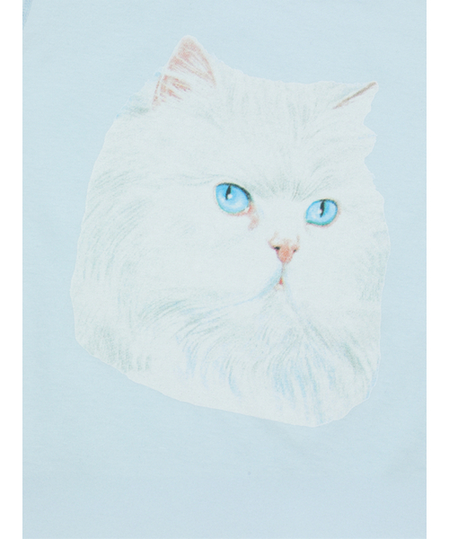 chancechance（チャンスチャンス）の「CAT PRINTED WOMAN LONGSLEEVE T-SHIRT（Tシャツ/カットソー・レディース・その他・FREE）」の4枚目の写真