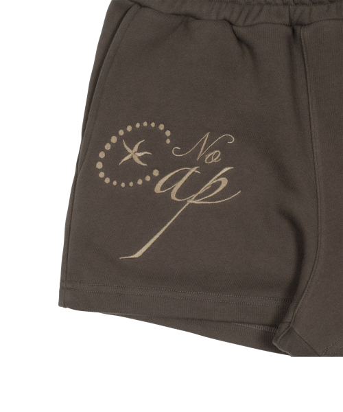 THECOLDESTMOMENT(ザコールデストモーメント)の「(w) TCM cap short sweat pants (brown)(その他パンツ・レディース・その他・S/M)」の4枚目の写真