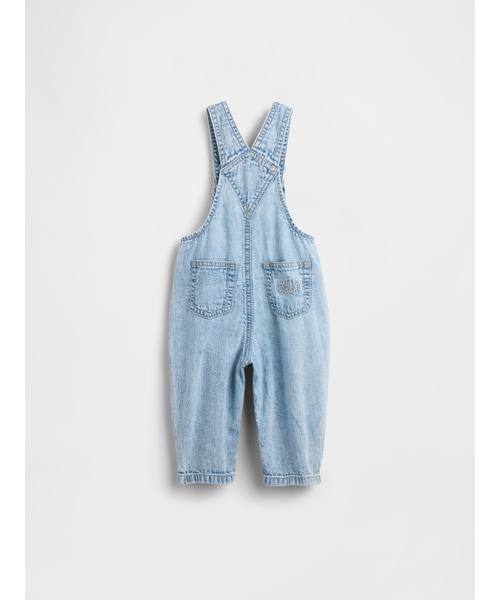 くまのプーさん デニムオーバーオール (ベビー)（サロペット
