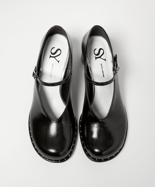 SY UNITED ARROWS（シーユナイテッドアローズ）の「＜SY＞オブリークメリージェーン パンプス70↑（パンプス・レディース・シルバー/ブラック・25cm/24.5cm/24cm/23.5cm/23cm/22.5cm/22cm）」の4枚目の写真