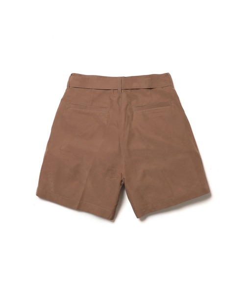 MR.OLIVE（ミスターオリーブ）の「T/R POWDER CLOTH / BELTED SHORTS /M261133（チノパンツ・メンズ・ブラック/キャメル・MEDIUM/LARGE）」の7枚目の写真