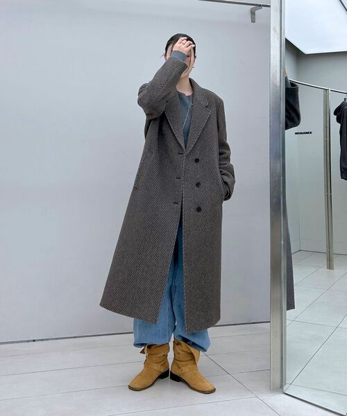 INSILENCE WOMEN（インサイレンスウーマン）の「クラシックマキシコート ブラウン（チェスターコート・レディース・その他・S/M/XS）」の3枚目の写真