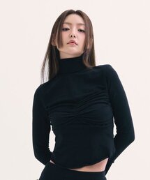 BABLETWO（ビーエイブルトゥー）の「Ophelia Top BLACK（Tシャツ/カットソー）」