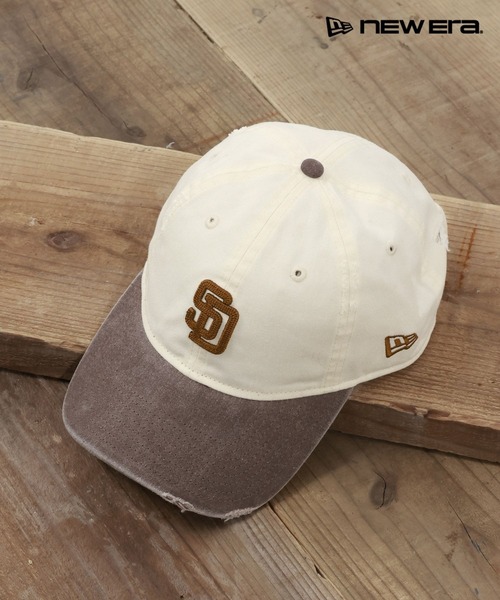 NEW ERA（ニューエラ）の「NEW ERA(ニューエラ)】別注9TWENTY バイカラーダメージCAP（キャップ・メンズ・ブラック/ブルー/ブラウン・FREE）」の3枚目の写真