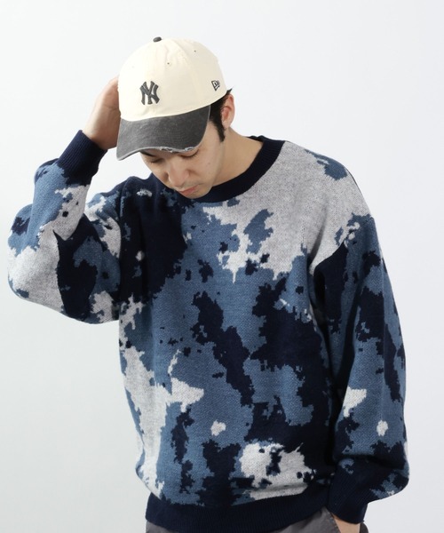 NEW ERA（ニューエラ）の「NEW ERA(ニューエラ)】別注9TWENTY バイカラーダメージCAP（キャップ・メンズ・ブラック/ブルー/ブラウン・FREE）」の5枚目の写真