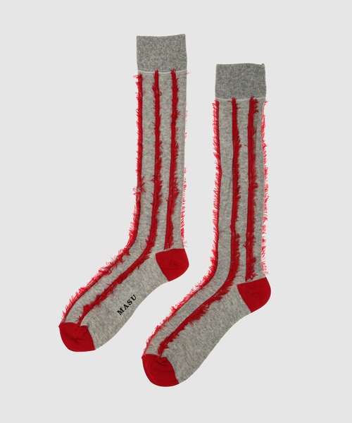 MASU(エムエーエスユー)の「UNICORN SOCKS(ソックス/靴下・メンズ・オリーブ/グレー/ホワイト・ONESIZE)」の3枚目の写真