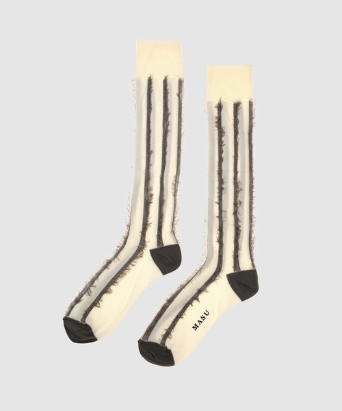 MASU(エムエーエスユー)の「UNICORN SOCKS(ソックス/靴下・メンズ・オリーブ/グレー/ホワイト・ONESIZE)」の2枚目の写真