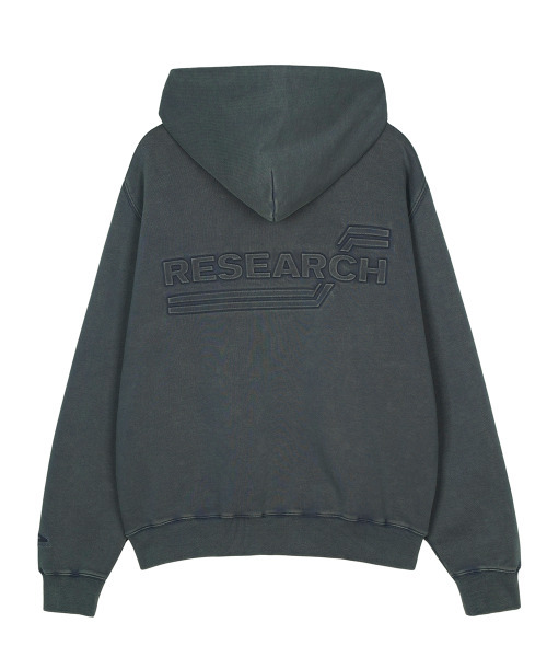 FDR(エフディーアール)の「Embo Pigment Star Disk Logo Hoodie Slate Gray(パーカー・メンズ・その他・M/L/S)」の2枚目の写真