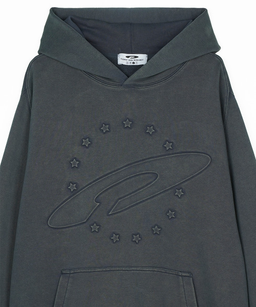 FDR(エフディーアール)の「Embo Pigment Star Disk Logo Hoodie Slate Gray(パーカー・メンズ・その他・M/L/S)」の3枚目の写真