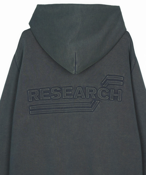 FDR(エフディーアール)の「Embo Pigment Star Disk Logo Hoodie Slate Gray(パーカー・メンズ・その他・M/L/S)」の4枚目の写真