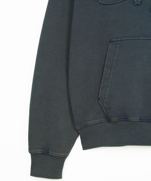 FDR(エフディーアール)の「Embo Pigment Star Disk Logo Hoodie Slate Gray(パーカー・メンズ・その他・M/L/S)」の5枚目の写真