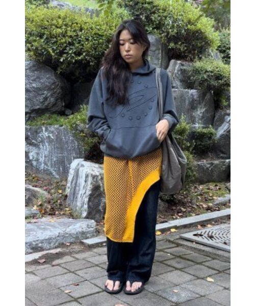 FDR(エフディーアール)の「Embo Pigment Star Disk Logo Hoodie Slate Gray(パーカー・メンズ・その他・M/L/S)」の16枚目の写真