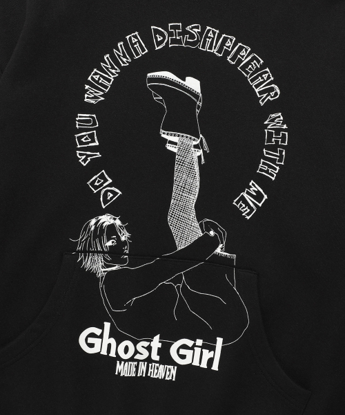 NICE GHOST CLUB(ナイスゴーストクラブ)の「GHOST GIRL HOODIE_BLACK(NG2EFUM406A)(パーカー・レディース・ブラック・S/M/L)」の4枚目の写真