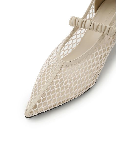 FRAY I.D（フレイアイディー）の「ポインテッドトゥメッシュサンダル（サンダル・レディース・ブルー/ベージュ/ブラック・36/37/38）」の7枚目の写真