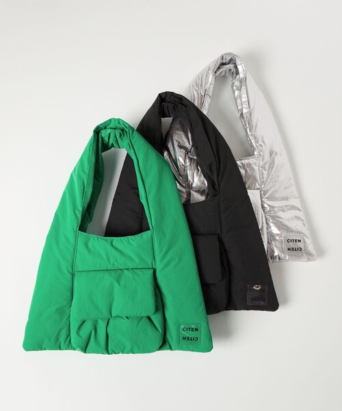 CITEN(シテン)の「<CITEN>トライアングルフラップポケットトートS(トートバッグ・レディース・ケリーグリーン/シルバー/ブラック・FREE)」の9枚目の写真