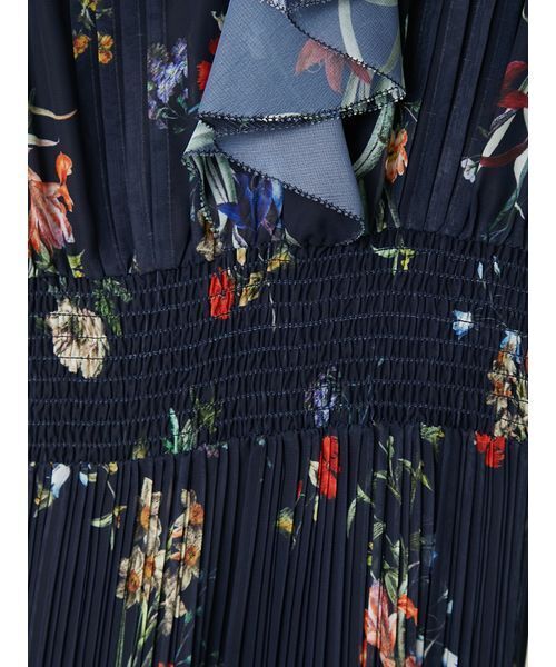 FRAY I.D(フレイアイディー)の「【00サイズあり】フリルウエストシャーリングプリントワンピース/ウォッシャブル(ワンピース・レディース・アイボリー/ホワイト/ブラウン/ネイビー・0/1/00)」の20枚目の写真