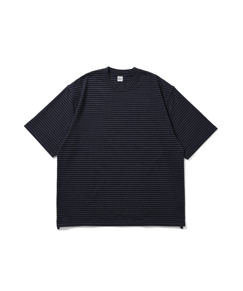 fridge（フリッジ）の「【ES.1】エスアイ Border SS T-shirts（Tシャツ/カットソー・メンズ・その他/グレー/ブラック・MEDIUM/LARGE）」の2枚目の写真