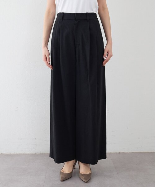 THE PAUSE（ザ ポーズ）の「【THE PAUSE】コットンリネンタックパンツ（その他パンツ・レディース・ブラック/ベージュ・38/36）」の21枚目の写真