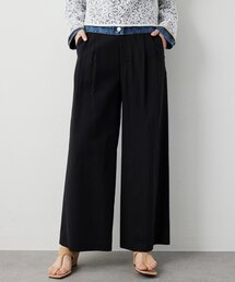 【THE PAUSE】コットンリネンタックパンツ