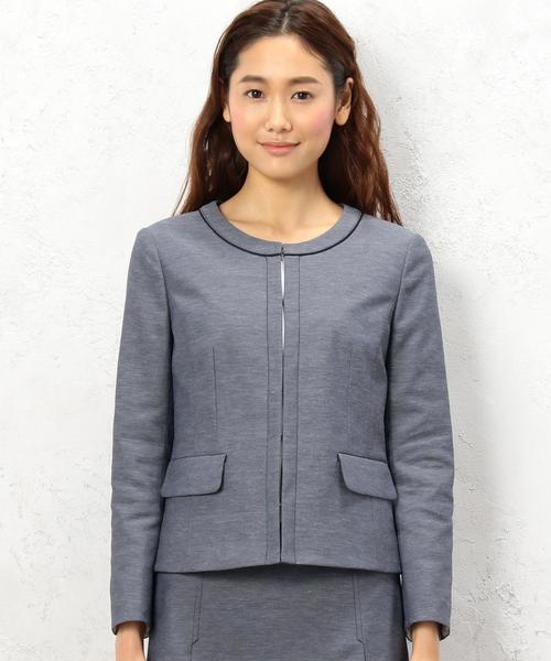 green label relaxing(グリーンレーベルリラクシング)の「◆CR SelfWash DRYOX N/CL ジャケット S/P◆(ノーカラージャケット・レディース・ナチュラル/コバルトブルー/ネイビー・34/40/42/44/36/38)」の19枚目の写真