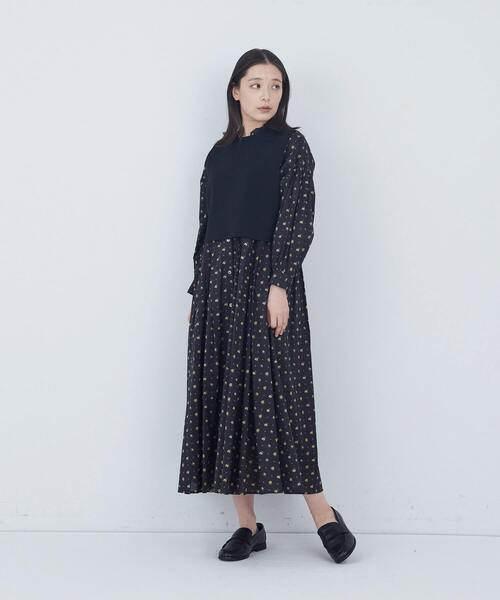 ADIEU TRISTESSE（アデュートリステス）の「【2way】COTTON SURFミラノリブビスチェ風ベスト（ベスト・レディース・グレイッシュベージュ/ブラック・FREE）」の17枚目の写真