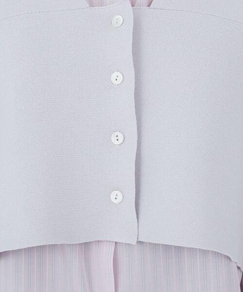 ADIEU TRISTESSE（アデュートリステス）の「【2way】COTTON SURFミラノリブビスチェ風ベスト（ベスト・レディース・グレイッシュベージュ/ブラック・FREE）」の9枚目の写真