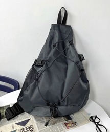 yuue' ( wear )（ユーイ）の「大容量ドローコードワンショルダーボディバッグ/リュック/バックパック/軽量撥水/A4サイズ対応/ユニセックス（バックパック/リュック）」