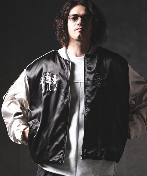mj11356-Balloon Souvenir Jacket-- Tokyo Souvenir By GLIMCLAP