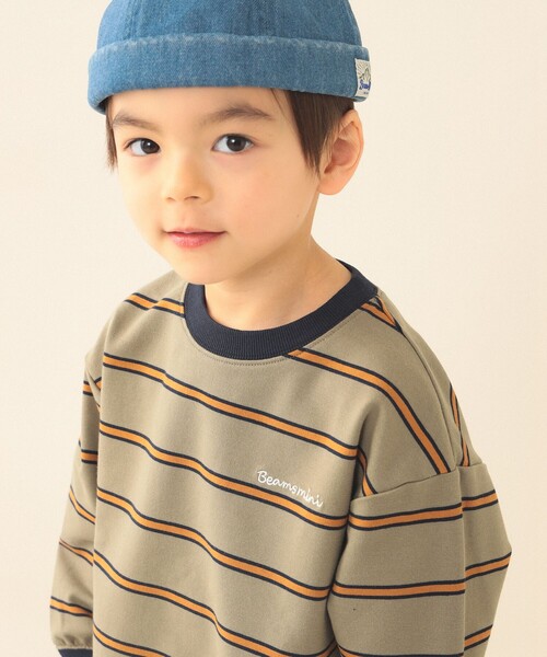 BEAMS mini(ビームスミニ)の「サマー ロールキャップ 2026SS(キャップ・キッズ・インディゴブルー/ライトブルー・ONE SIZE)」の11枚目の写真