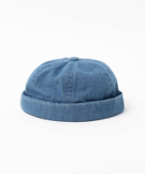 BEAMS mini(ビームスミニ)の「サマー ロールキャップ 2026SS(キャップ・キッズ・インディゴブルー/ライトブルー・ONE SIZE)」の8枚目の写真