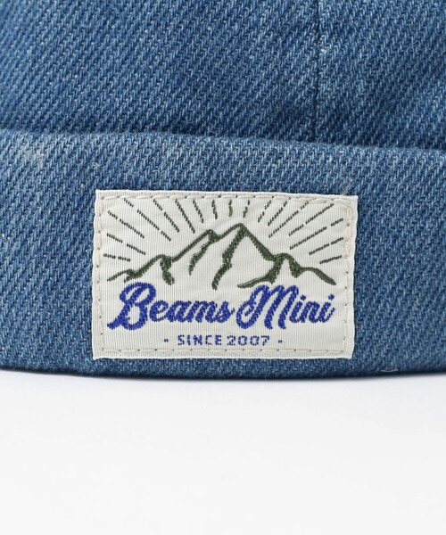 BEAMS mini(ビームスミニ)の「サマー ロールキャップ 2026SS(キャップ・キッズ・インディゴブルー/ライトブルー・ONE SIZE)」の6枚目の写真