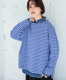 studio CLIP | ハイゲージポンチボーダープルオーバー(Tシャツ/カットソー)