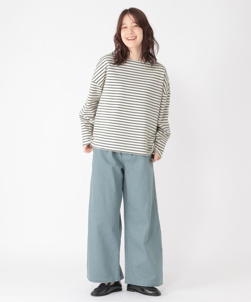 studio CLIP（スタディオクリップ）の「ハイゲージポンチボーダープルオーバー（Tシャツ/カットソー・レディース・オフホワイト/その他3/その他2/その他1・FREE）」の7枚目の写真