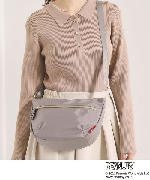 ITS'DEMO（イッツデモ）の「＜PEANUTS＞裏地総柄ミニショルダー（ショルダーバッグ・レディース・グレー/ブラック/アイボリー・00）」の3枚目の写真
