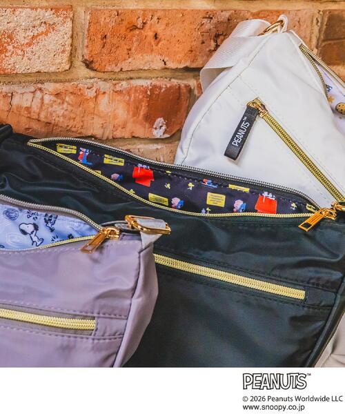 ITS'DEMO（イッツデモ）の「＜PEANUTS＞裏地総柄ミニショルダー（ショルダーバッグ・レディース・グレー/ブラック/アイボリー・00）」の5枚目の写真
