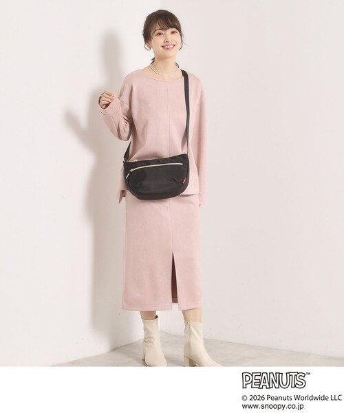 ITS'DEMO（イッツデモ）の「＜PEANUTS＞裏地総柄ミニショルダー（ショルダーバッグ・レディース・グレー/ブラック/アイボリー・00）」の9枚目の写真