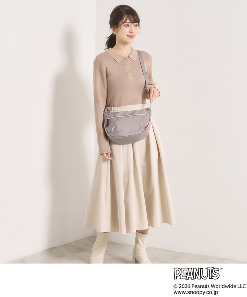 ITS'DEMO（イッツデモ）の「＜PEANUTS＞裏地総柄ミニショルダー（ショルダーバッグ・レディース・グレー/ブラック/アイボリー・00）」の11枚目の写真