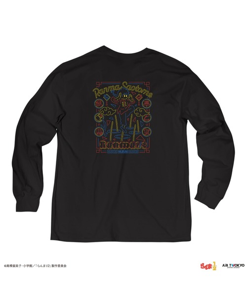 AIR TWOKYO(エアトゥーキョー)の「TVアニメ「らんま1/2」第1弾 ネオン中華ロングスリーブTシャツ 1(早乙女乱馬)(Tシャツ/カットソー・レディース・ブラック・MEDIUM/SMALL/XX-LARGE/X-LARGE/LARGE)」の4枚目の写真