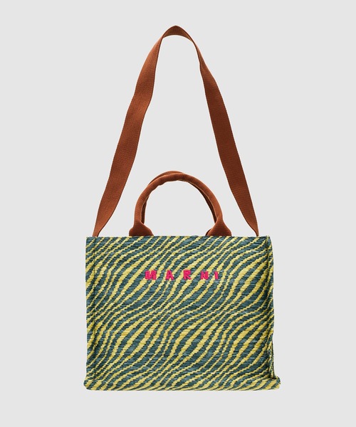 MARNI（マルニ）の「WAVY / バスケットバッグ（ショルダーバッグ・レディース・グリーン系/ピンク/ブルー・ONE SIZE）」の2枚目の写真