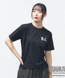 ピーナッツ PEANUTS グラフィック半袖Tピーナッツ等高線MAP