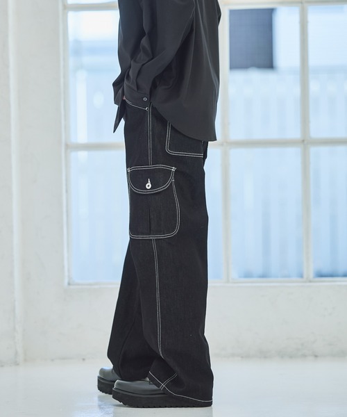 LAKOLE(ラコレ)の「<多機能ウェア>冷感ワークデニムパンツ / 655478(デニムパンツ・メンズ・ブルー/ブラック/インディゴブルー・LARGE/MEDIUM)」の6枚目の写真