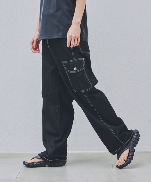 LAKOLE(ラコレ)の「<多機能ウェア>冷感ワークデニムパンツ / 655478(デニムパンツ・メンズ・ブルー/ブラック/インディゴブルー・LARGE/MEDIUM)」の5枚目の写真