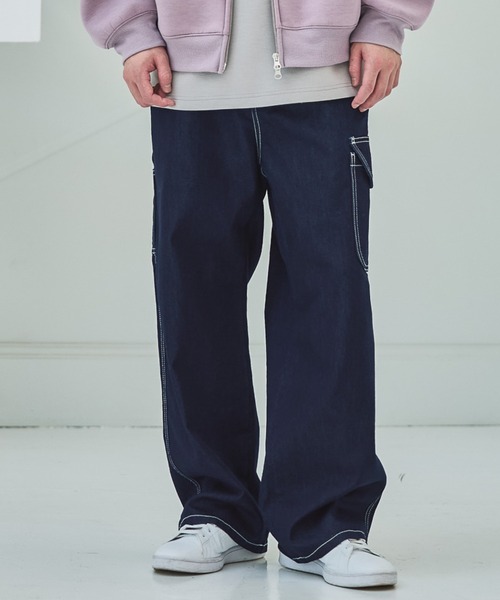 LAKOLE(ラコレ)の「<多機能ウェア>冷感ワークデニムパンツ / 655478(デニムパンツ・メンズ・ブルー/ブラック/インディゴブルー・LARGE/MEDIUM)」の8枚目の写真
