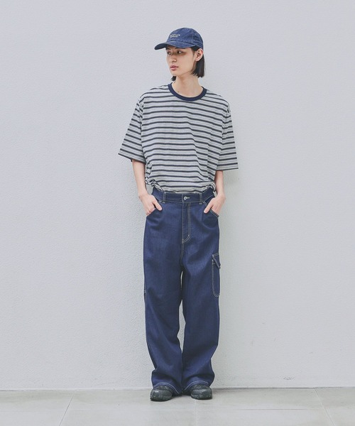 LAKOLE(ラコレ)の「<多機能ウェア>冷感ワークデニムパンツ / 655478(デニムパンツ・メンズ・ブルー/ブラック/インディゴブルー・LARGE/MEDIUM)」の9枚目の写真