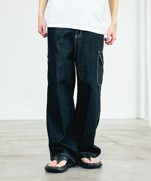 LAKOLE(ラコレ)の「<多機能ウェア>冷感ワークデニムパンツ / 655478(デニムパンツ・メンズ・ブルー/ブラック/インディゴブルー・LARGE/MEDIUM)」の13枚目の写真