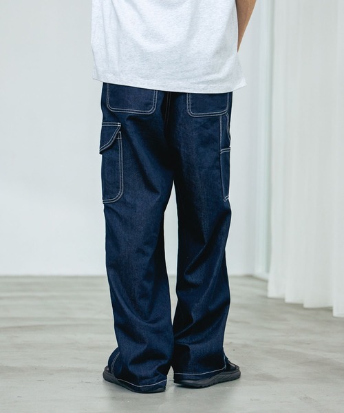 LAKOLE(ラコレ)の「<多機能ウェア>冷感ワークデニムパンツ / 655478(デニムパンツ・メンズ・ブルー/ブラック/インディゴブルー・LARGE/MEDIUM)」の17枚目の写真